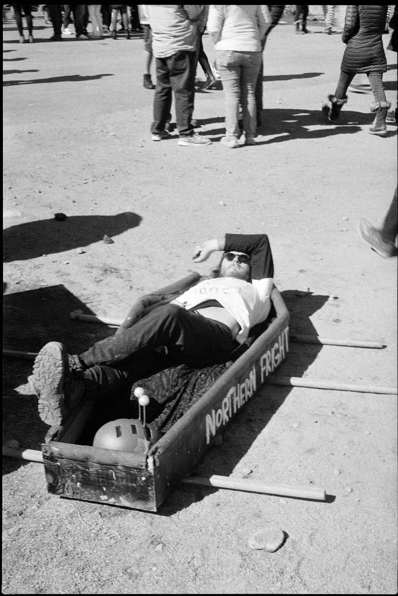 Man in a Coffin at Frozen Dead Guy Days